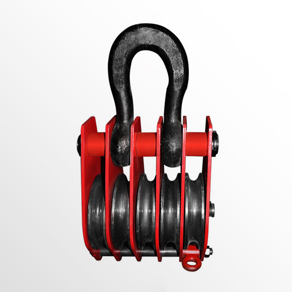 five wheels lifting ring pulley block