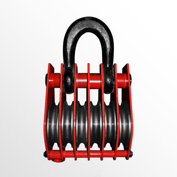 six wheels lifting ring pulley block